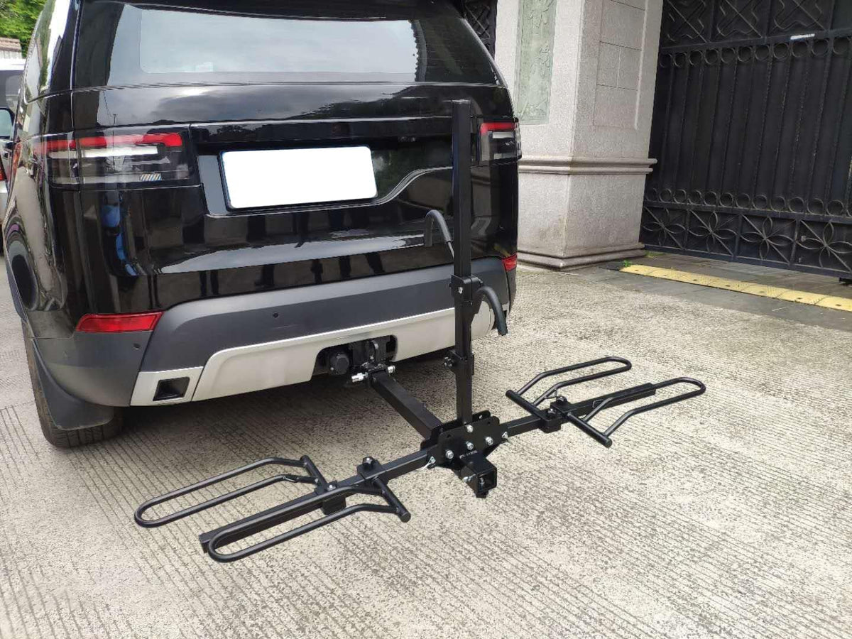 Hitch Mount Bike Rack, Foldable 2 Tray Bicycle Rack L16974