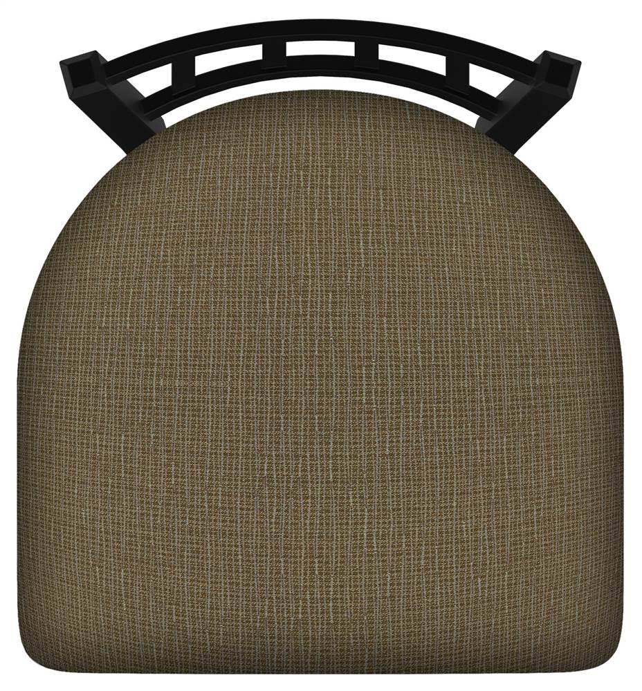 Black Wrinkle Swivel Stool with Summer Seat P915224