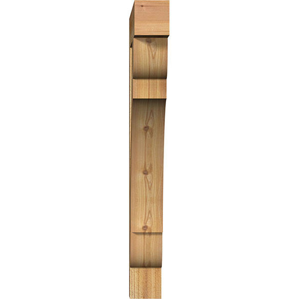 4x22W x 24x22D x 36x22H Olympic Block Rough Sawn Bracket, Western Red Cedar A820470
