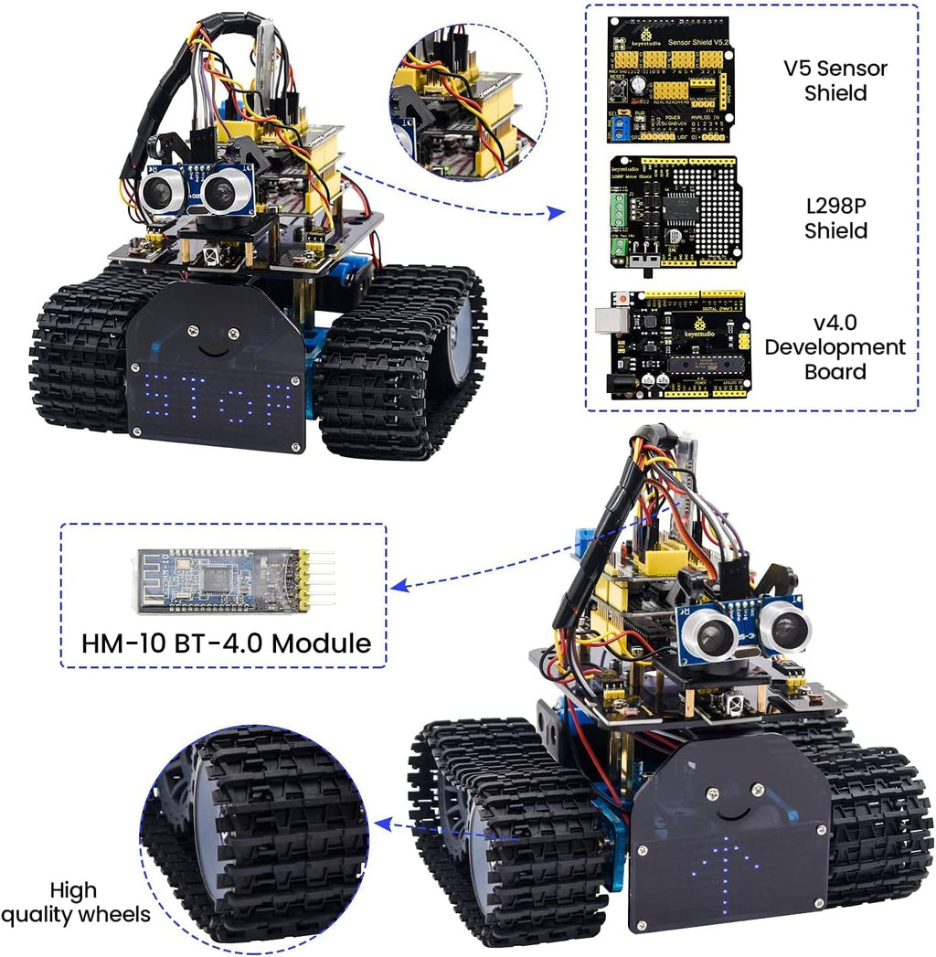 Mini Tank Robot Smart Car Kit for Arduino K575