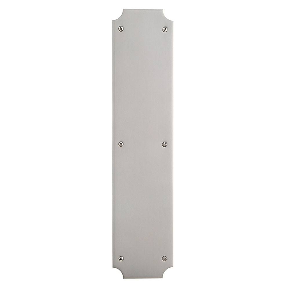 Scalloped Push Plate Satin Nickel T52574