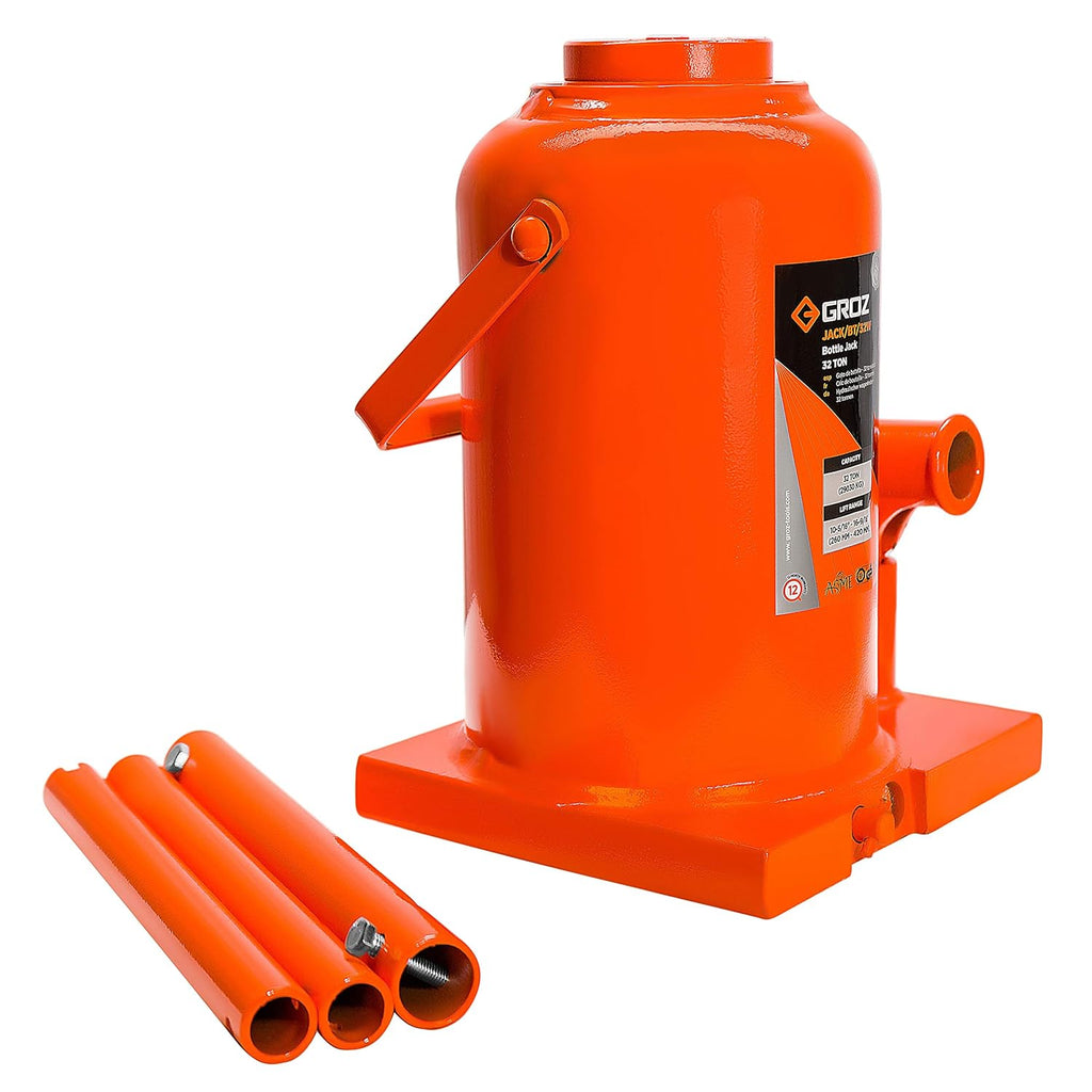 32Ton Welding Type Bottle Jack With Load limiting Device V15601