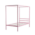 Pink Twin Canopy Bed Y2037