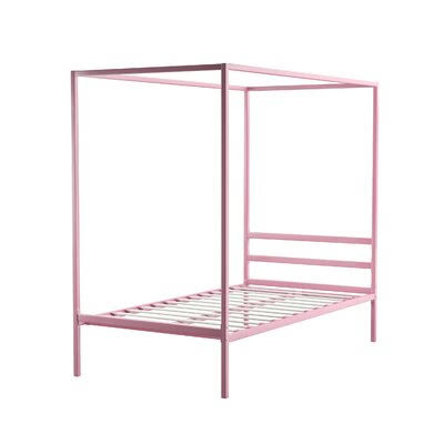 Pink Twin Canopy Bed Y2037