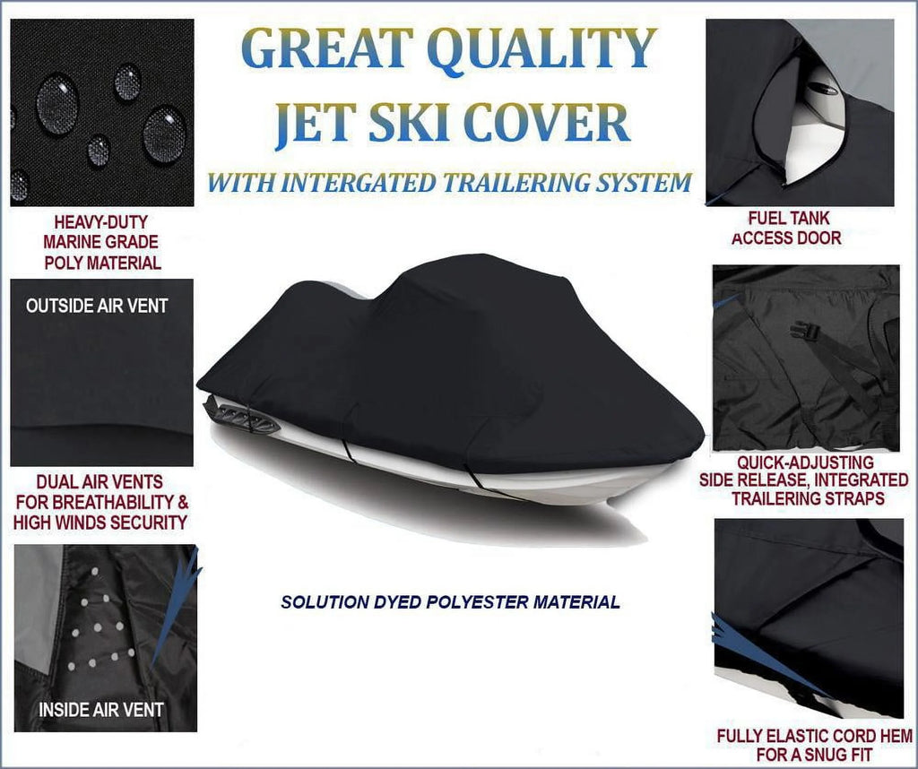 Black Jet Ski PWC Watercraft Cover N85904
