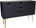 White Buffet Cabinet with 3 Drawers and 2 Doors B538700