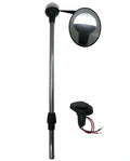 Boat LED All Round Anchor Light Pole 24" Collar Black Base Socket 2 Pins Wired 90 Degrees Q55634