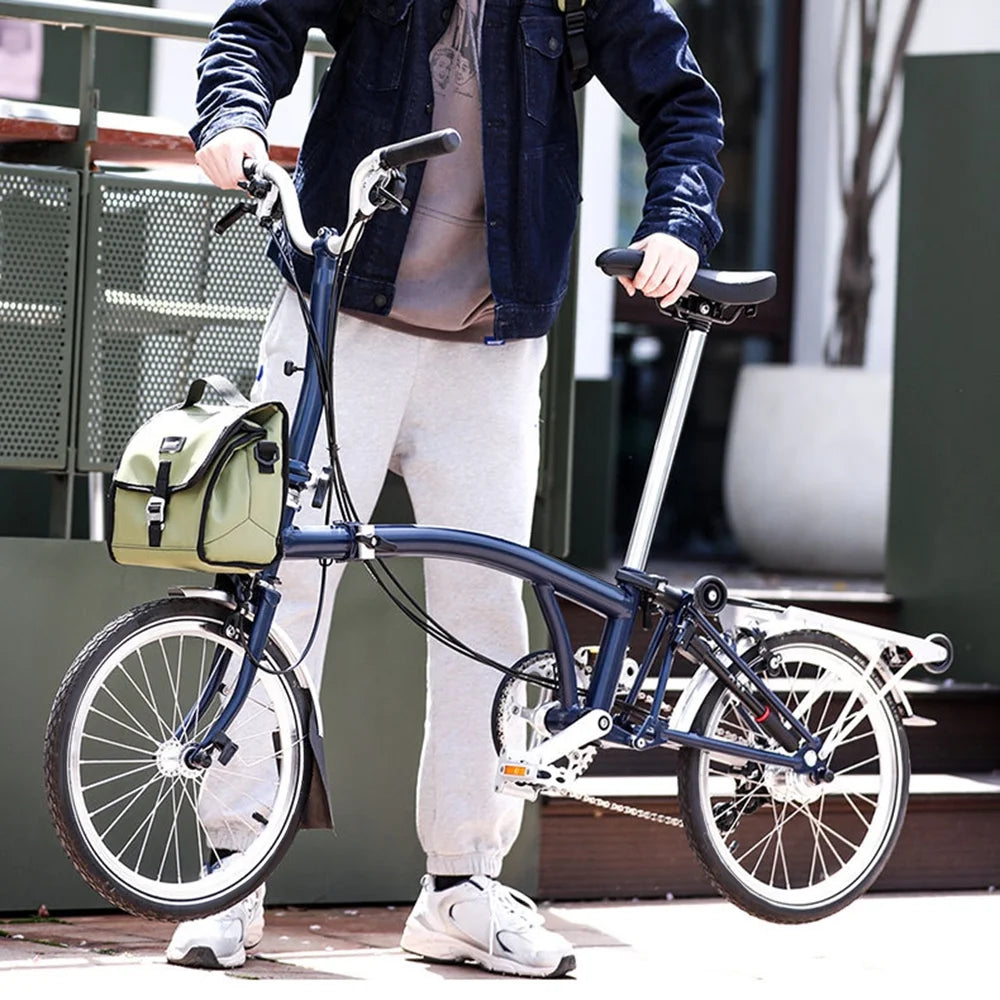 Insulated Folding Bike Handlebar Bag with Rain Cover F3475