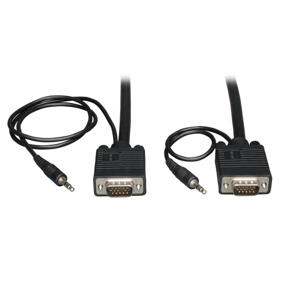 VGA Coax Monitor Cable with Audio HD15 3.5mm M M 50-ft C20376