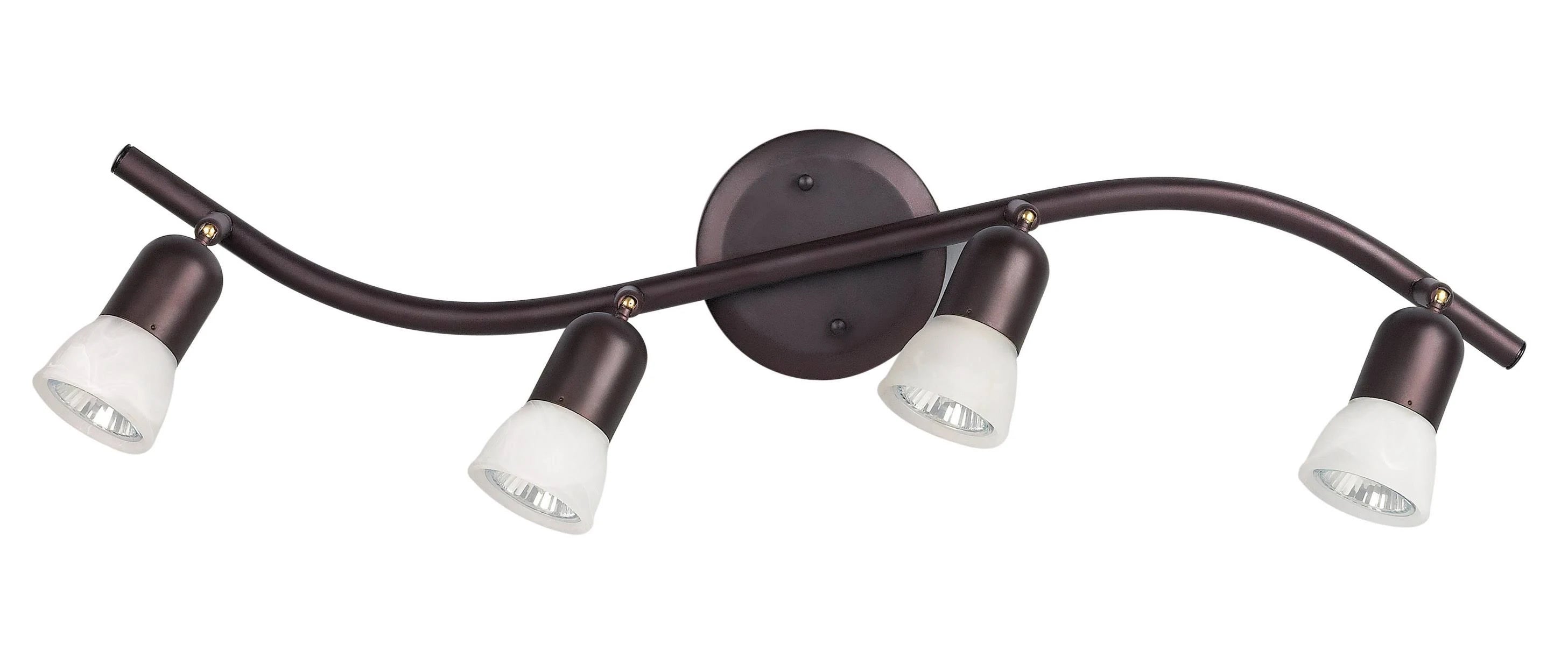 Oil Rubbed Bronze 4 Bulb Track Light E2842