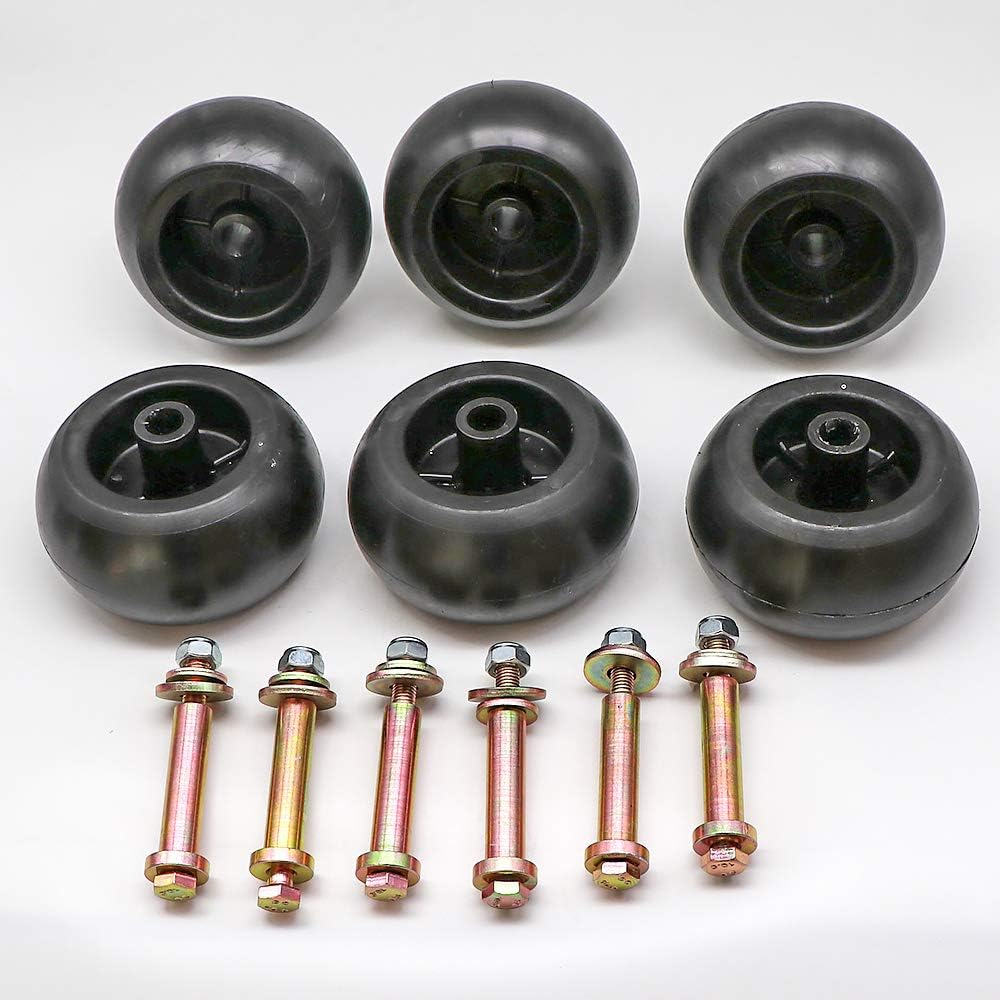 Mower Anti Scalp Deck Wheel Kit 5/8" Bore 5-2.75 Wheel Size Pack of 2 T32728