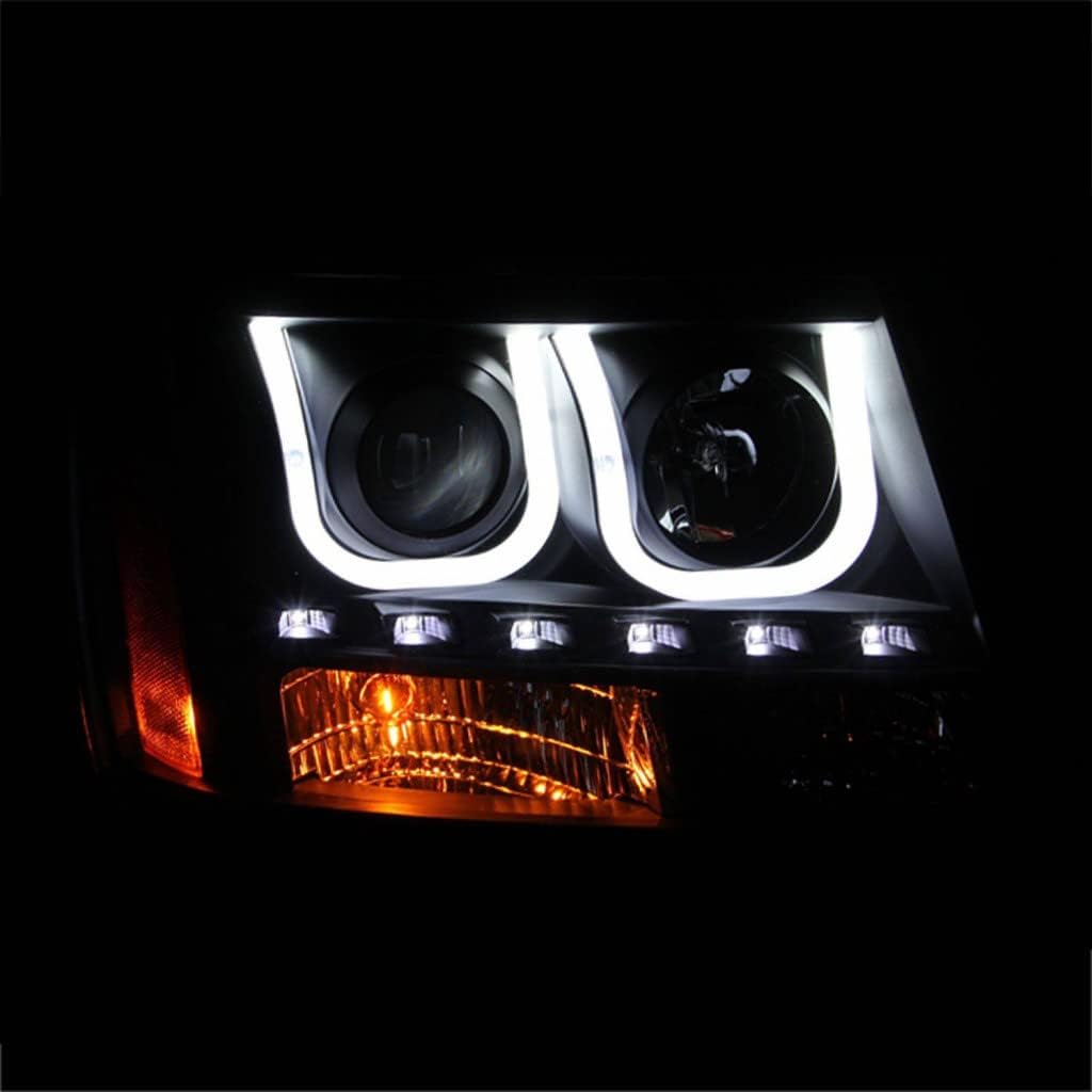 Projector Headlights with U-Bar Black S7722