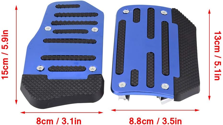 Blue Alloy Nonslip Brake Pedal Cover U335