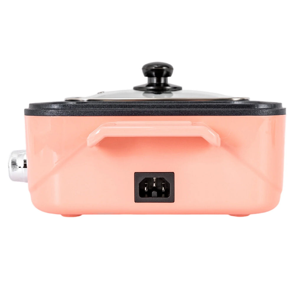 2 in 1 Portable Electric Hot Pot Barbecue Grill Non-Stick Pan N2408