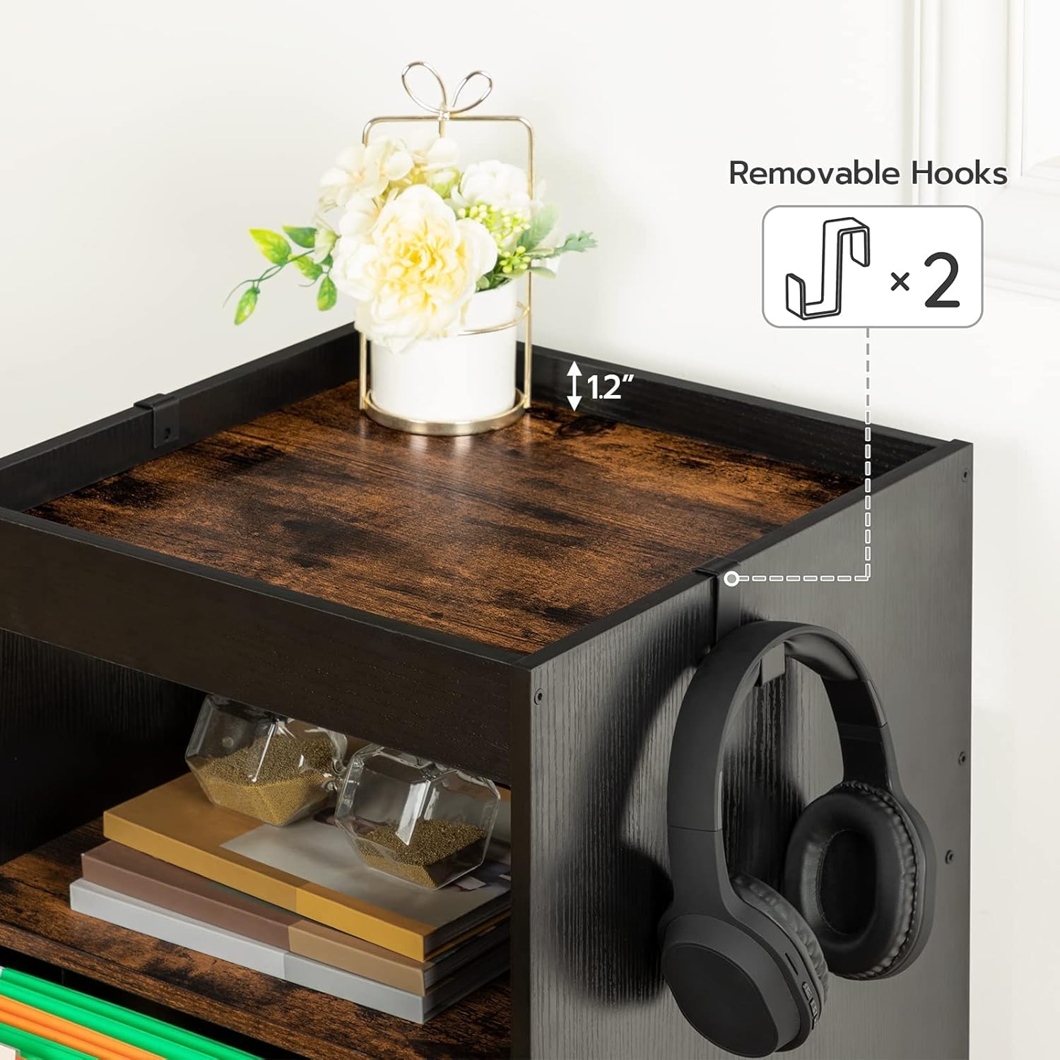 Mobile Pedestal with Drawer and Enclosure S48240
