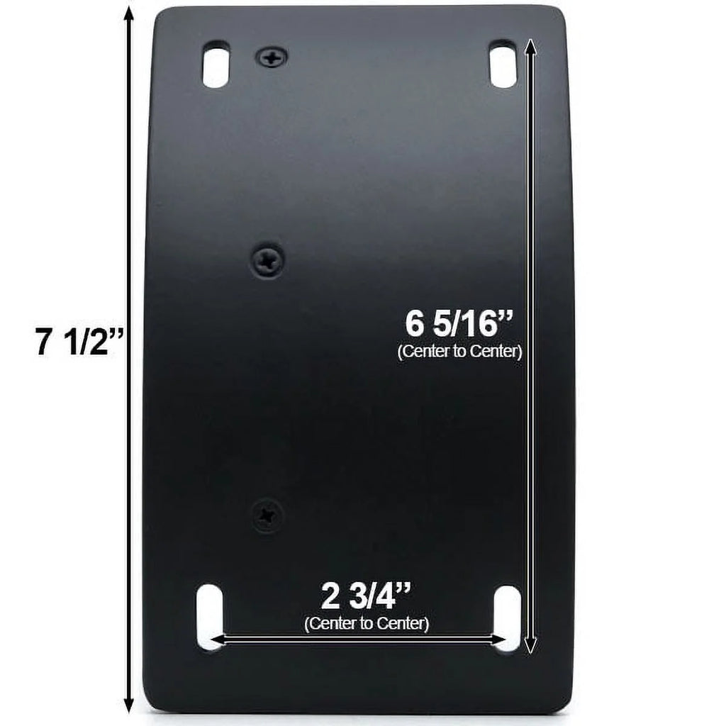 Black Vertical Axle Mount Motorcycle Plate Holder J7624