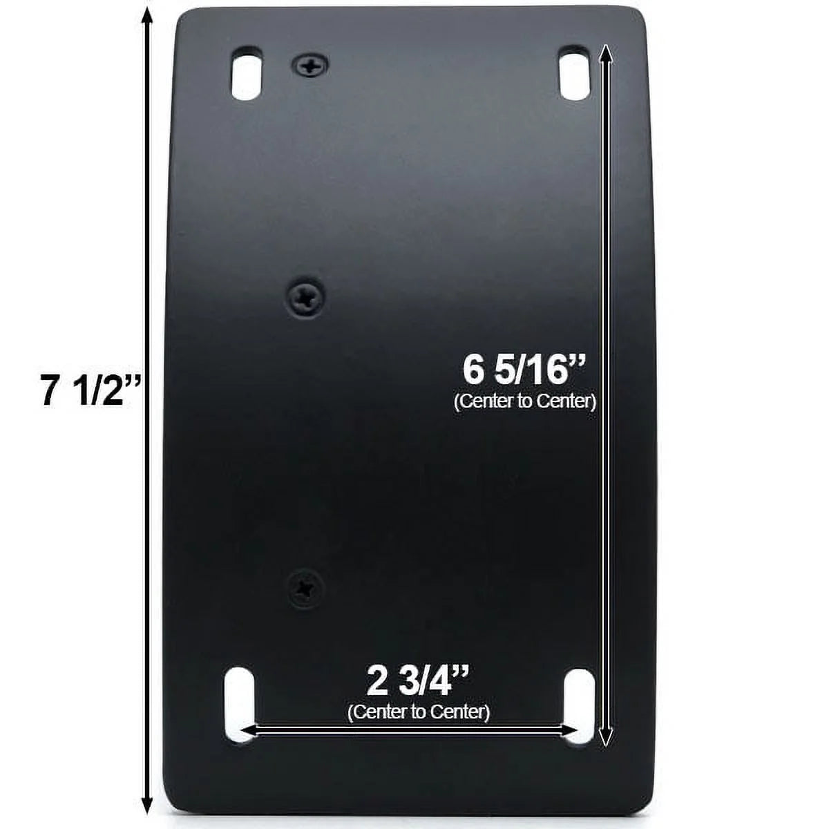 Black Vertical Axle Mount Motorcycle Plate Holder J7624