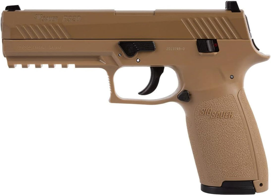 SIG Sauer P320 Air Pistol with CO2 12 Gram (15 Pack) and 500 Lead Pellets Bundle O270