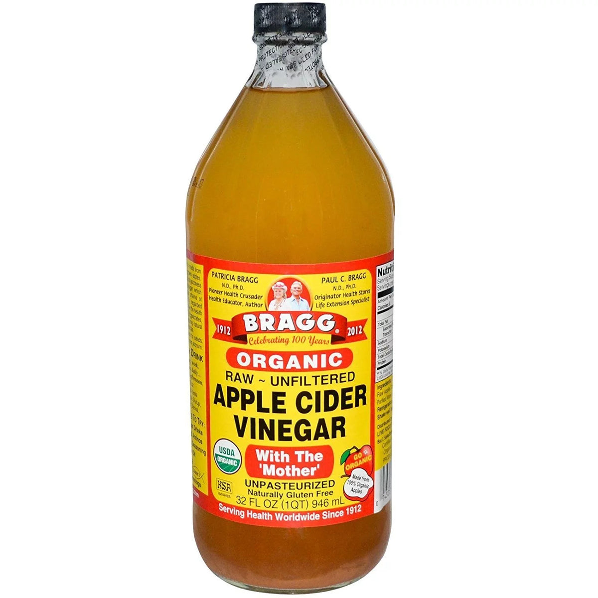 Apple Cider Vinegar Organic Raw Unfiltered 32 Oz + Raw Unfiltered Honey 16 Oz K97032