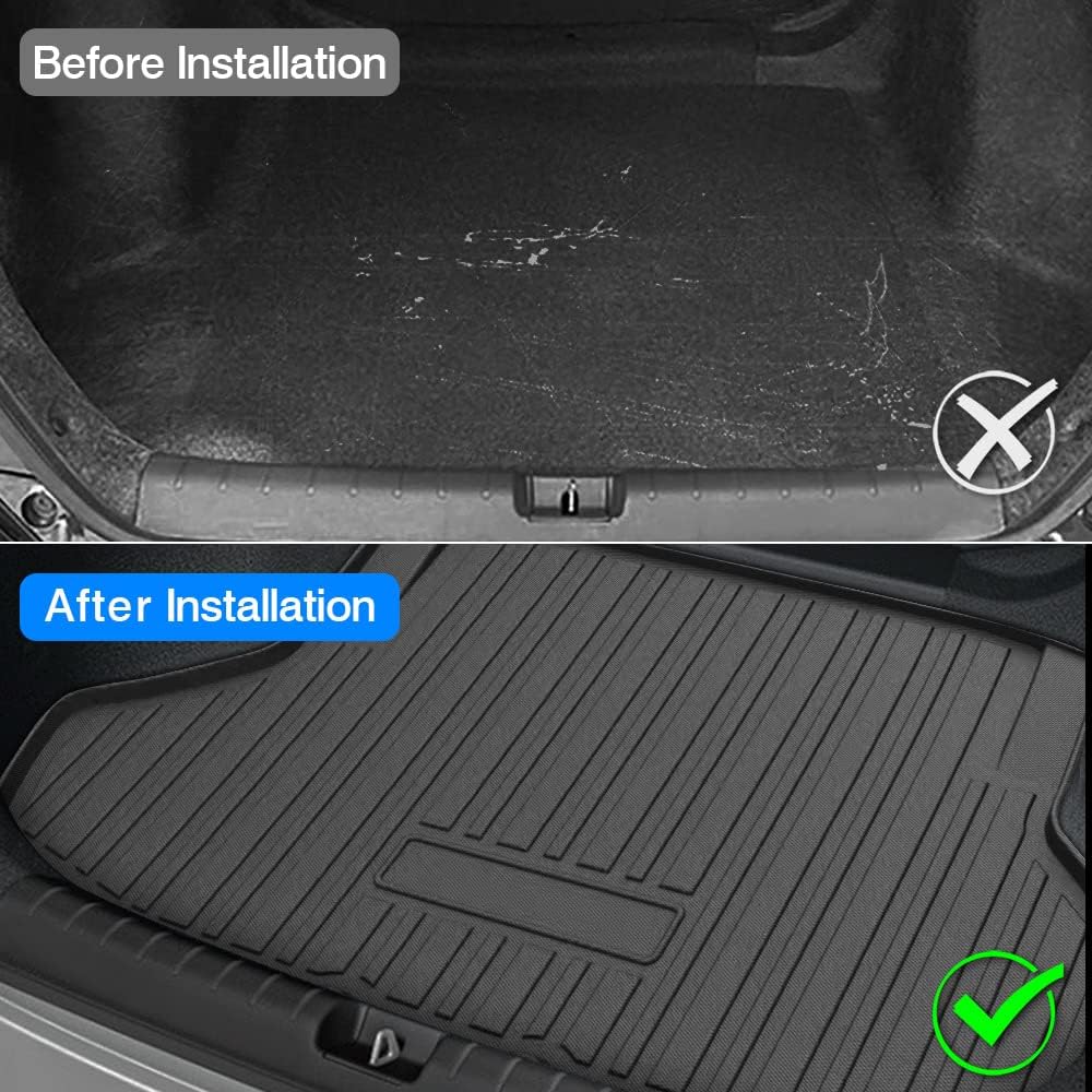 Custom Fit Car Cargo Mat for Honda Civic Sedan 2022 2023 All Weather TPO Non-Slip Trunk Liner E690660