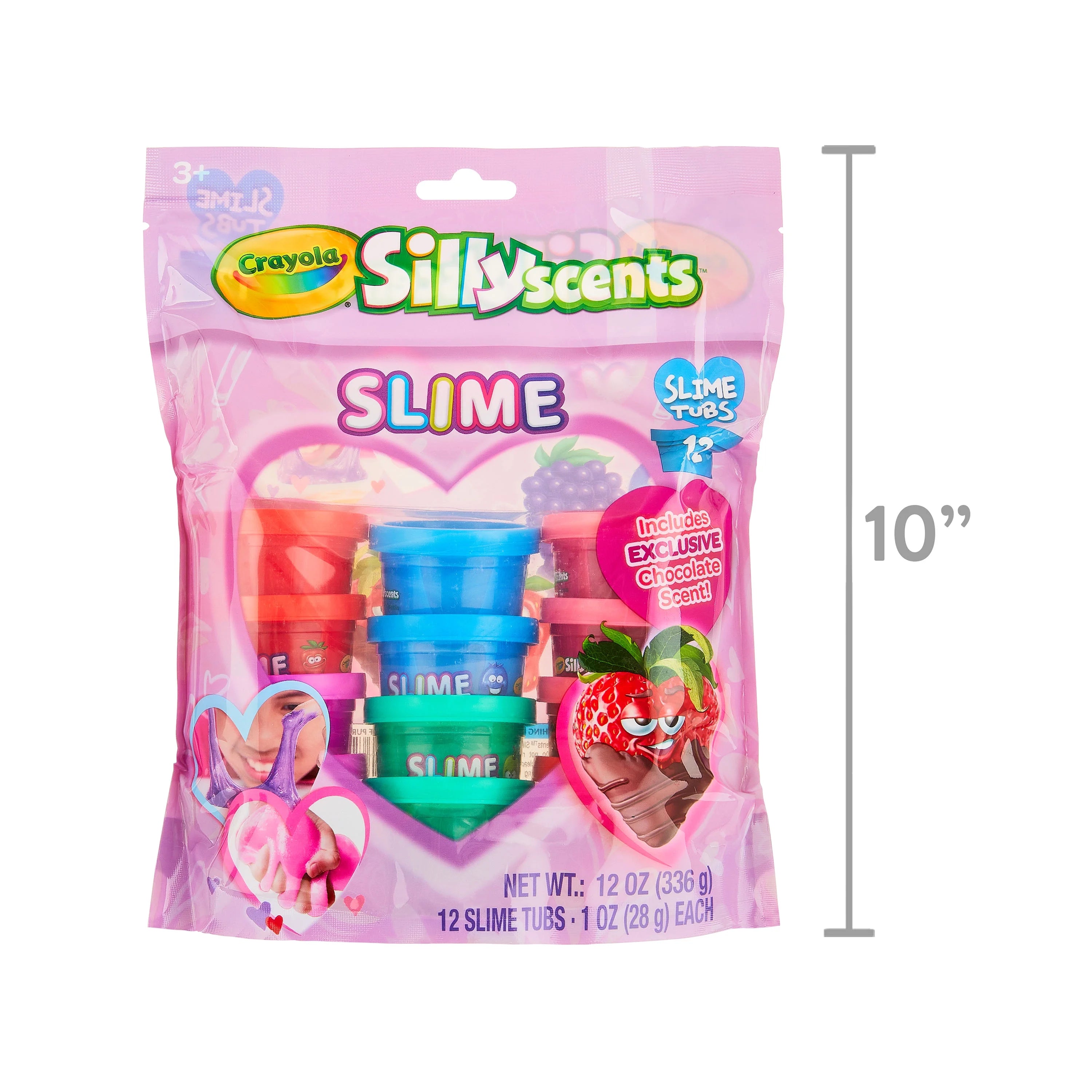 Assorted Colors Scented Slime 12pk 1oz Tubs X64042
