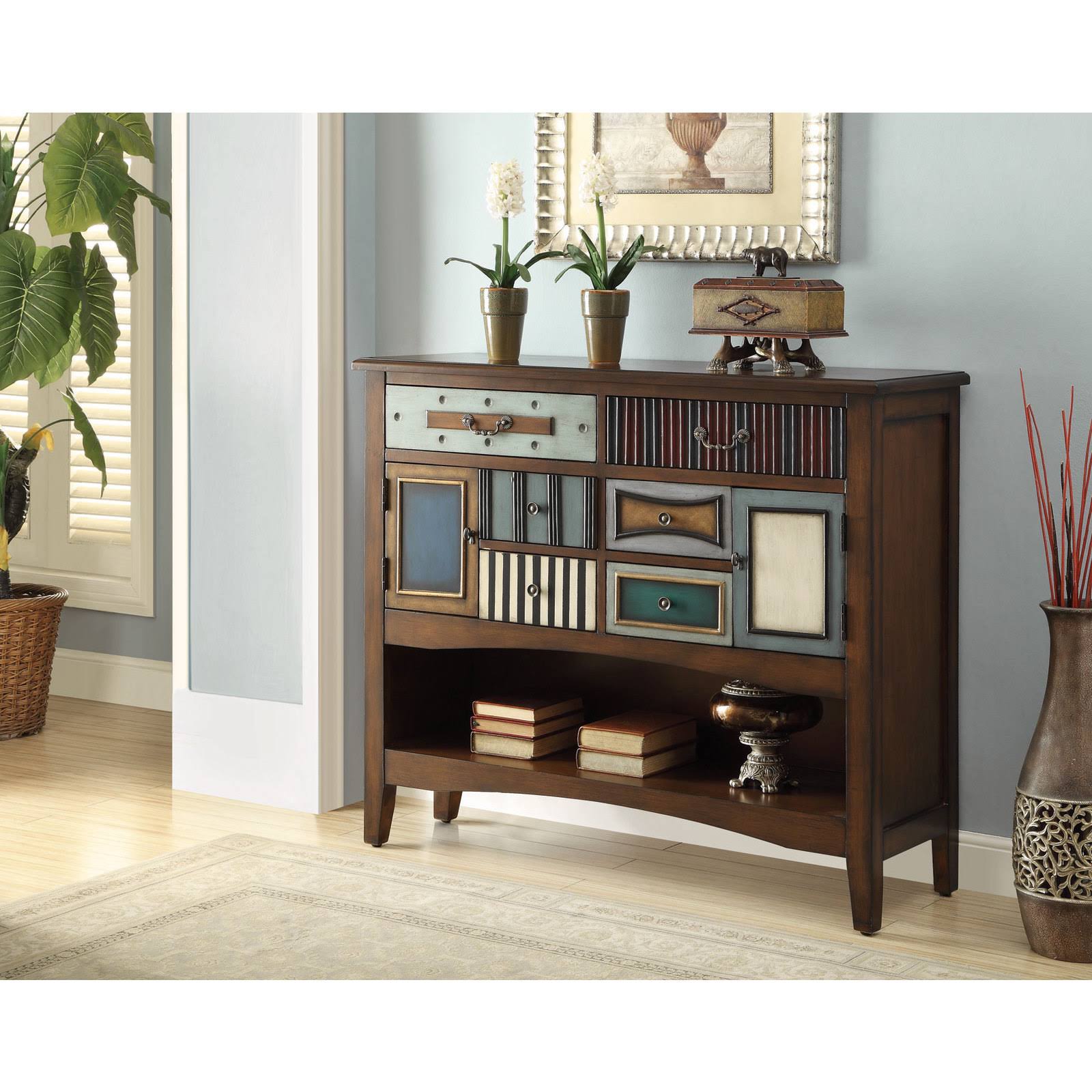 Brown Accent Cabinet Y345