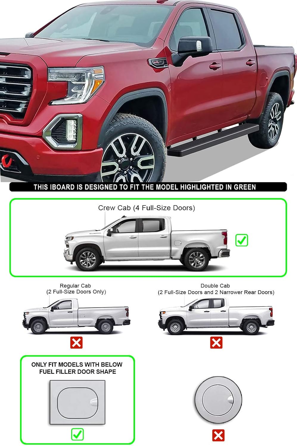 5in Black Running Boards Z52587