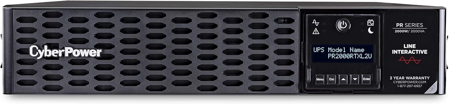 Smart App Sinewave UPS System, 2200VA/2200W, 8 Outlets, 2U Rack/Tower A295832