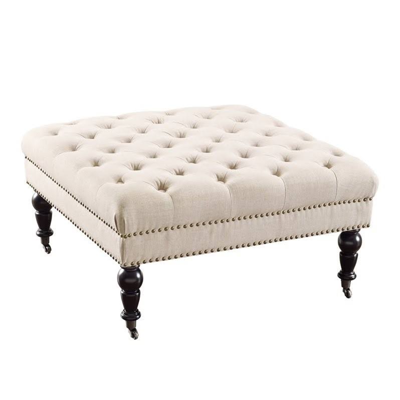 Square Ottoman in Natural E2936
