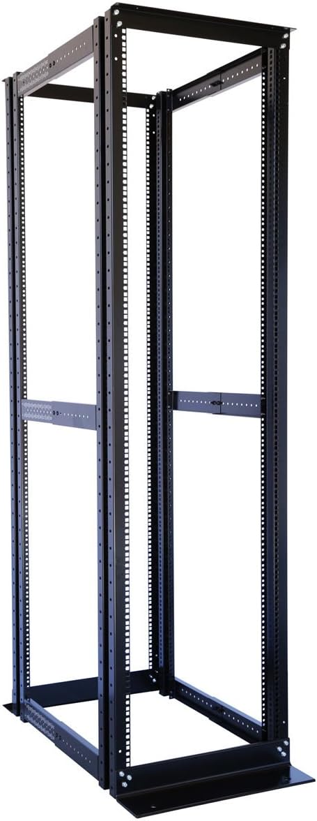 4 Post Open Server Rack 19 Inch Adjustable Depth Cold Rolled Steel 27U L73633