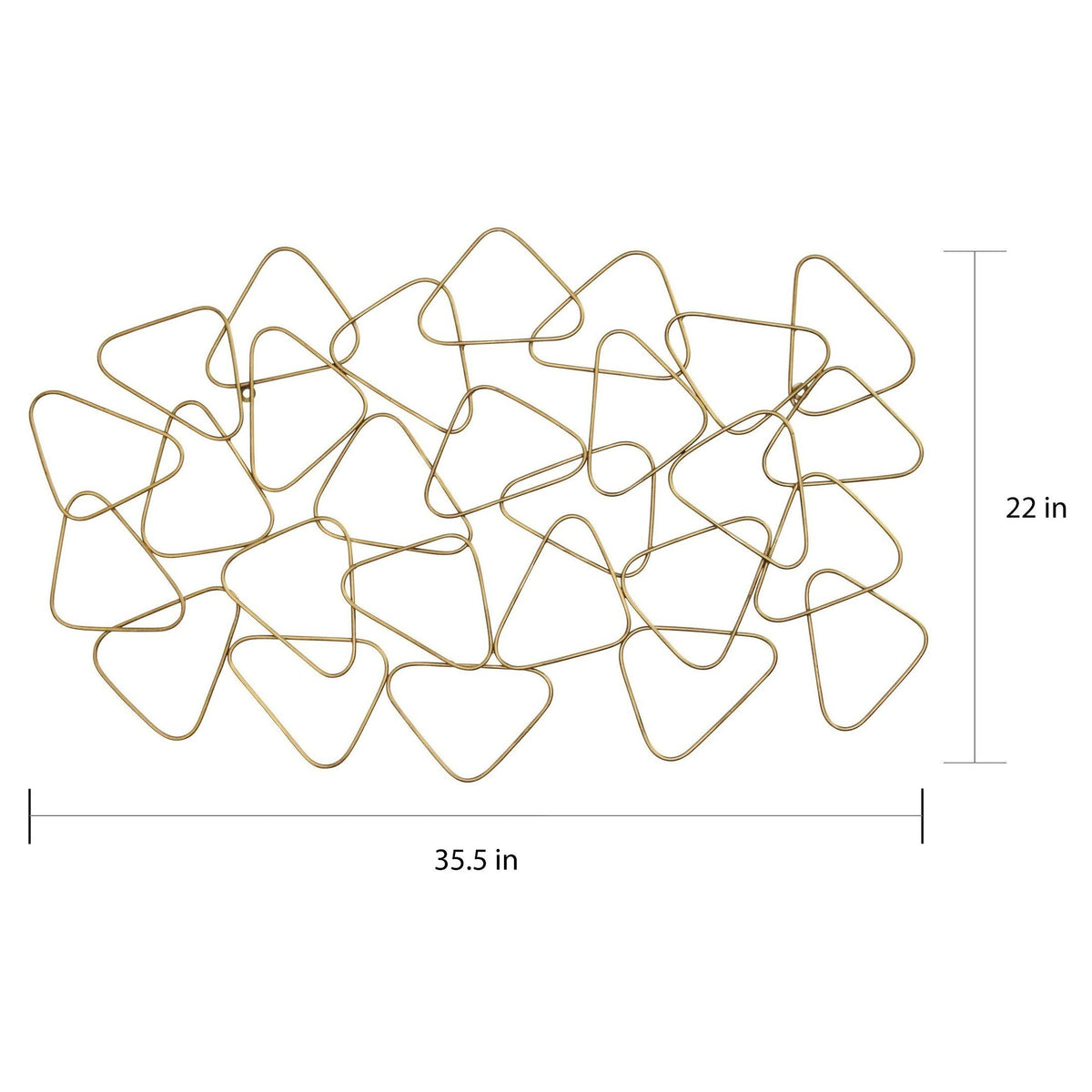 Gold Metal Wall Decor A8140