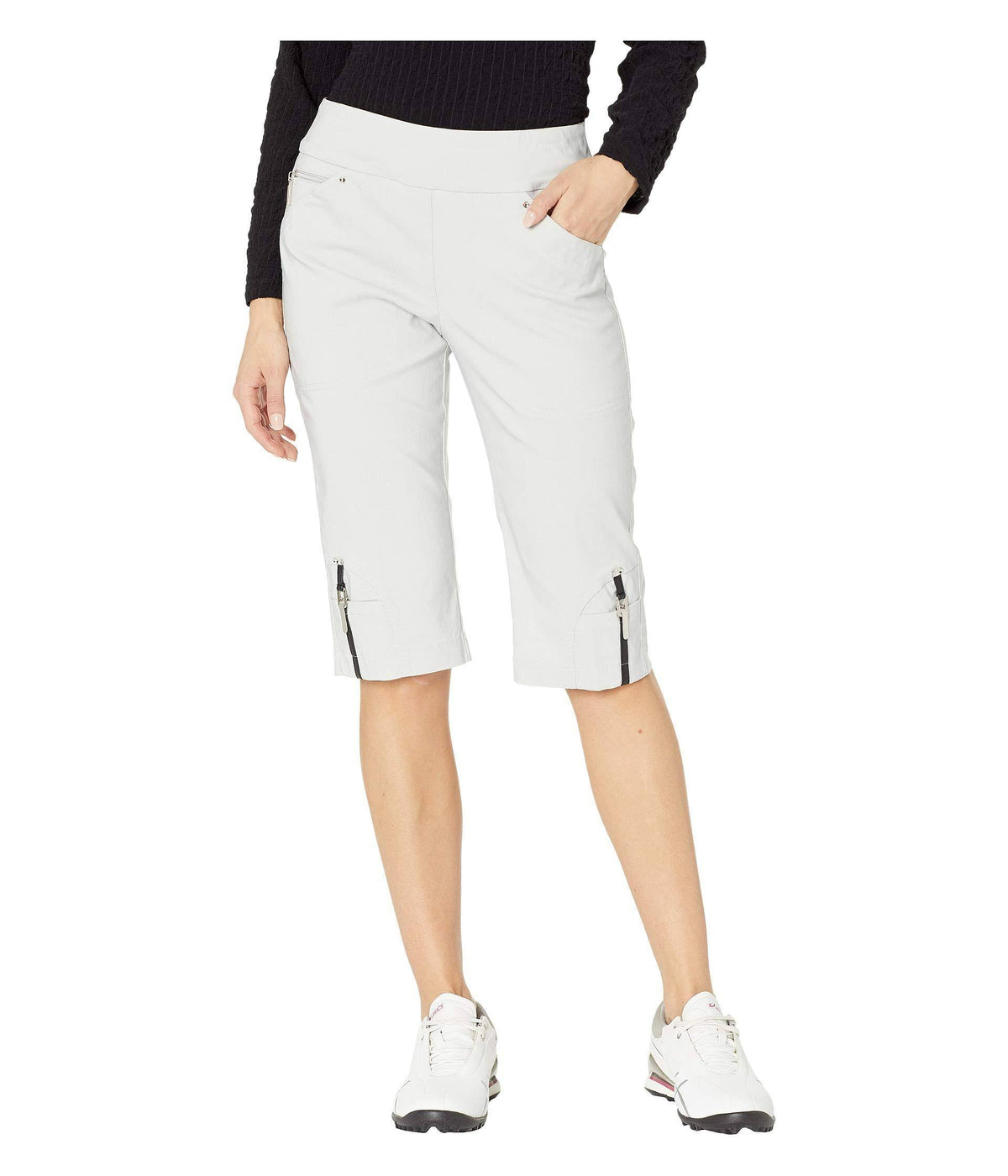 Skinnylicious Pull-On Knee Capris K4204