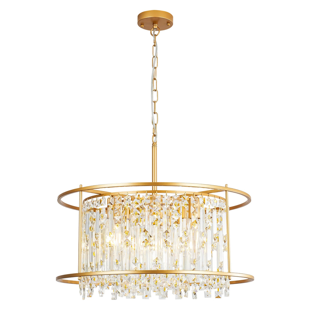 5-Light Dimmable Dome Contemporary Chandelier S672121