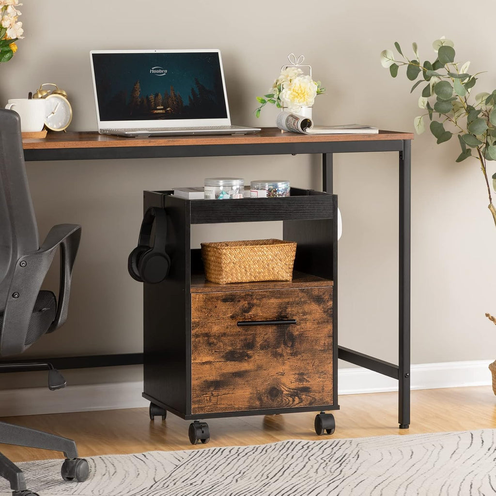 Mobile Pedestal with Drawer and Enclosure S48240