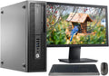 HP 705 G2 Desktop PC AMD Pro A4-8350B R5 Processor, 8GB Ram, 256 GB M.2 SSD, WiFi & Bluetooth, Wireless Keyboard Mouse, 27 Inch LED Monitor, Windows 10 (Renewed) O62662