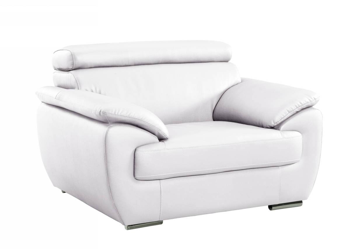 White Leather Chair T47984