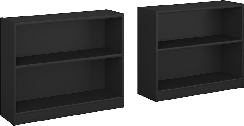 Pure White 2 Shelf Bookcase Set of 2 Q965114
