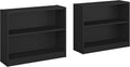 Pure White 2 Shelf Bookcase Set of 2 Q965114