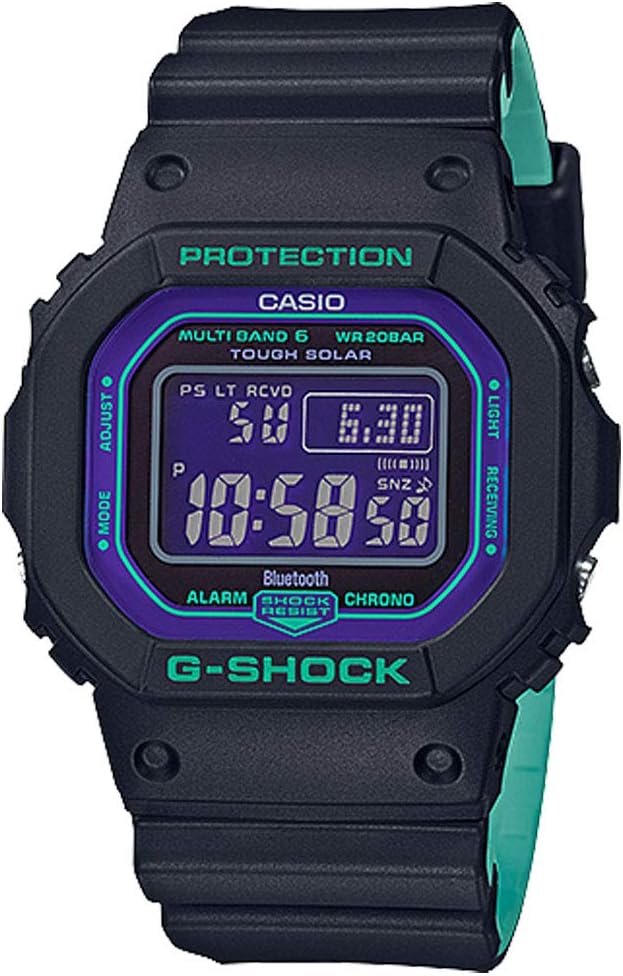 Black Teal Digital Resin Watch K3155