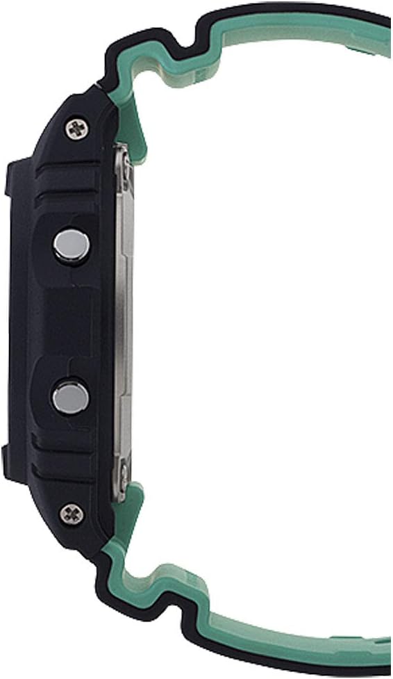 Black Teal Digital Resin Watch K3155