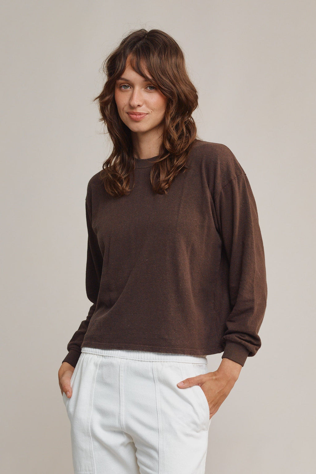 Cropped Long Sleeve Tee