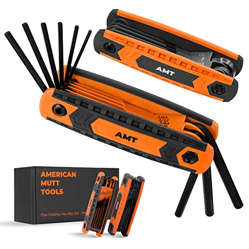 17pc Folding Allen Wrench Set X559