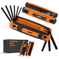 17pc Folding Allen Wrench Set X559