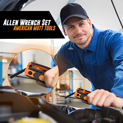 17pc Folding Allen Wrench Set X559