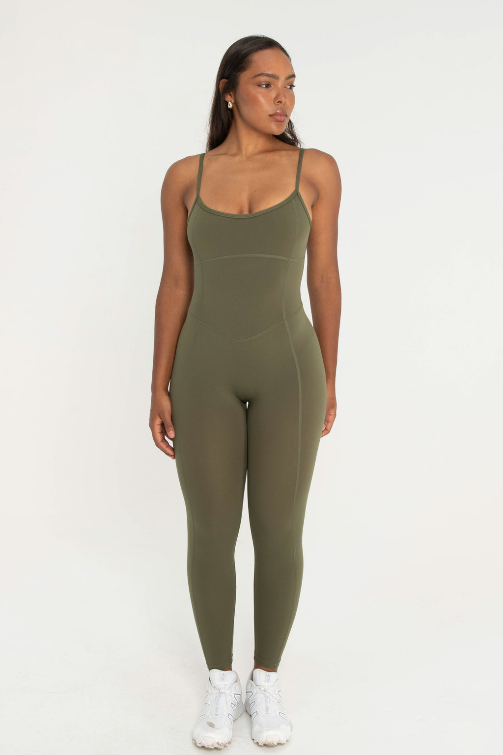 Scoop Neck Onesie - Olive