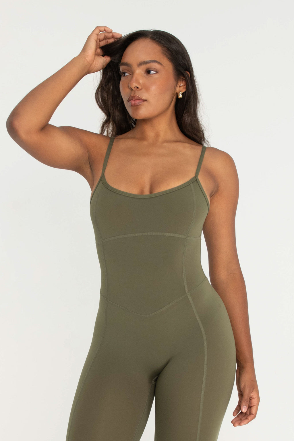 Scoop Neck Onesie - Olive