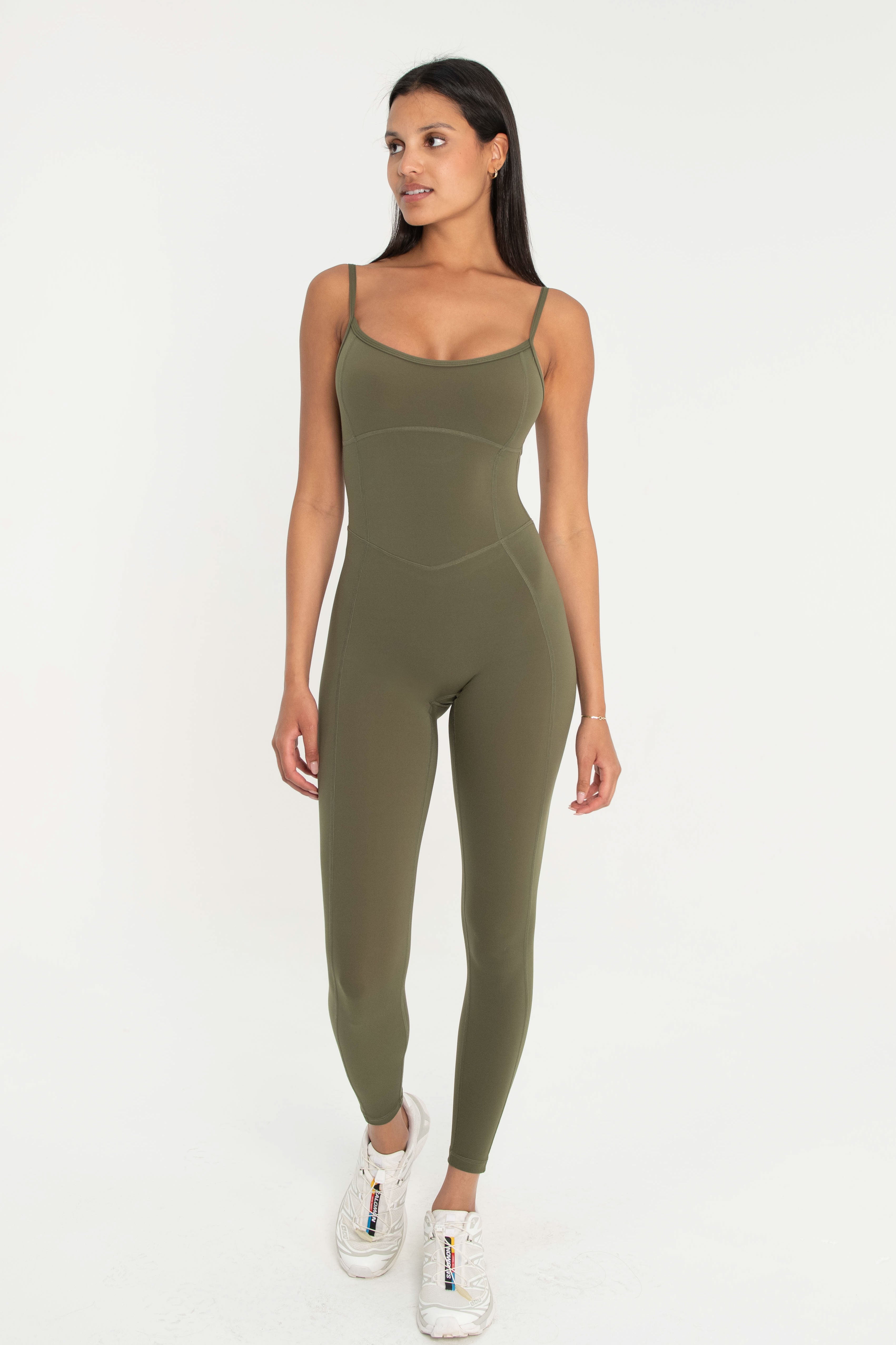 Scoop Neck Onesie - Olive