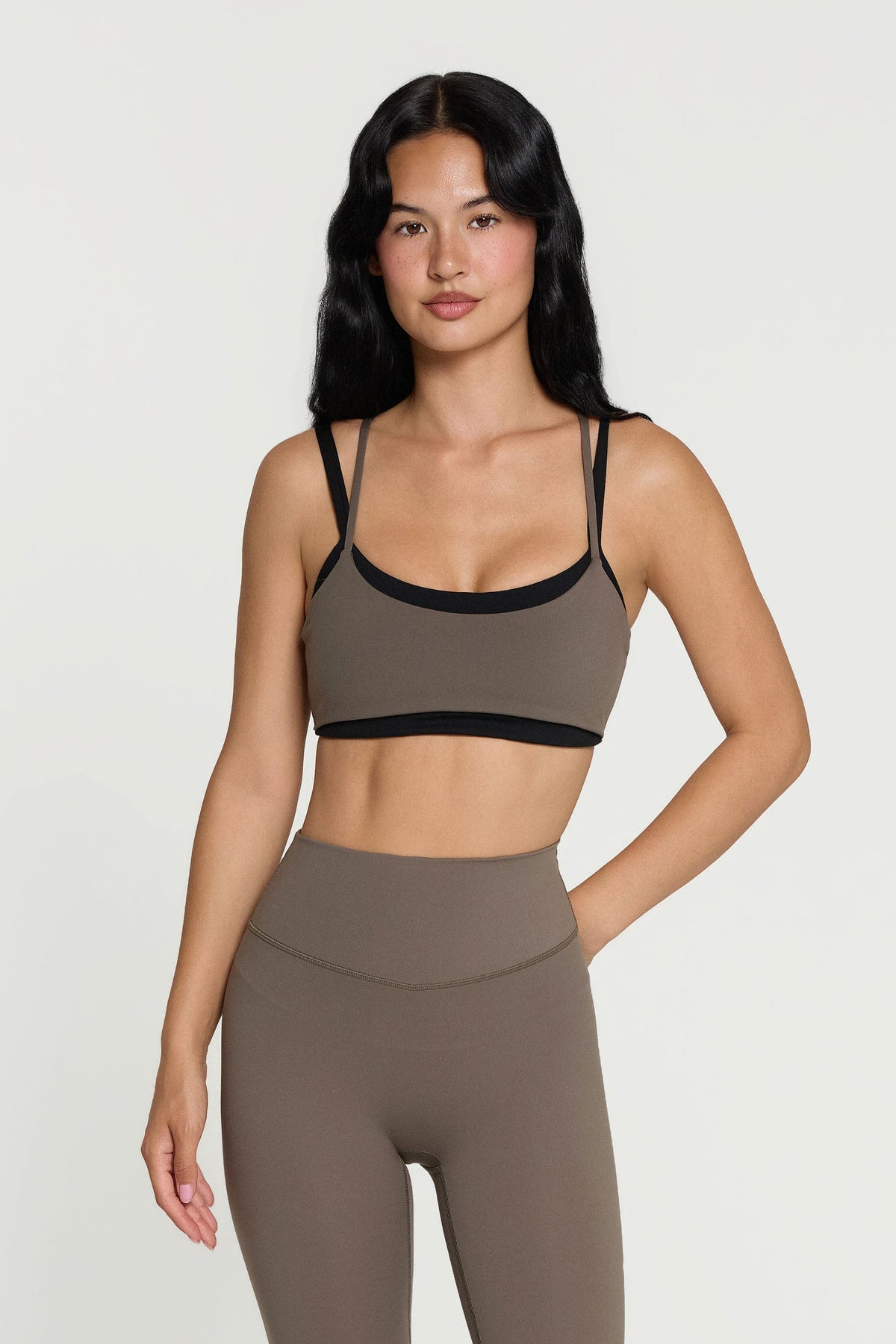 Layered Bra - Walnut