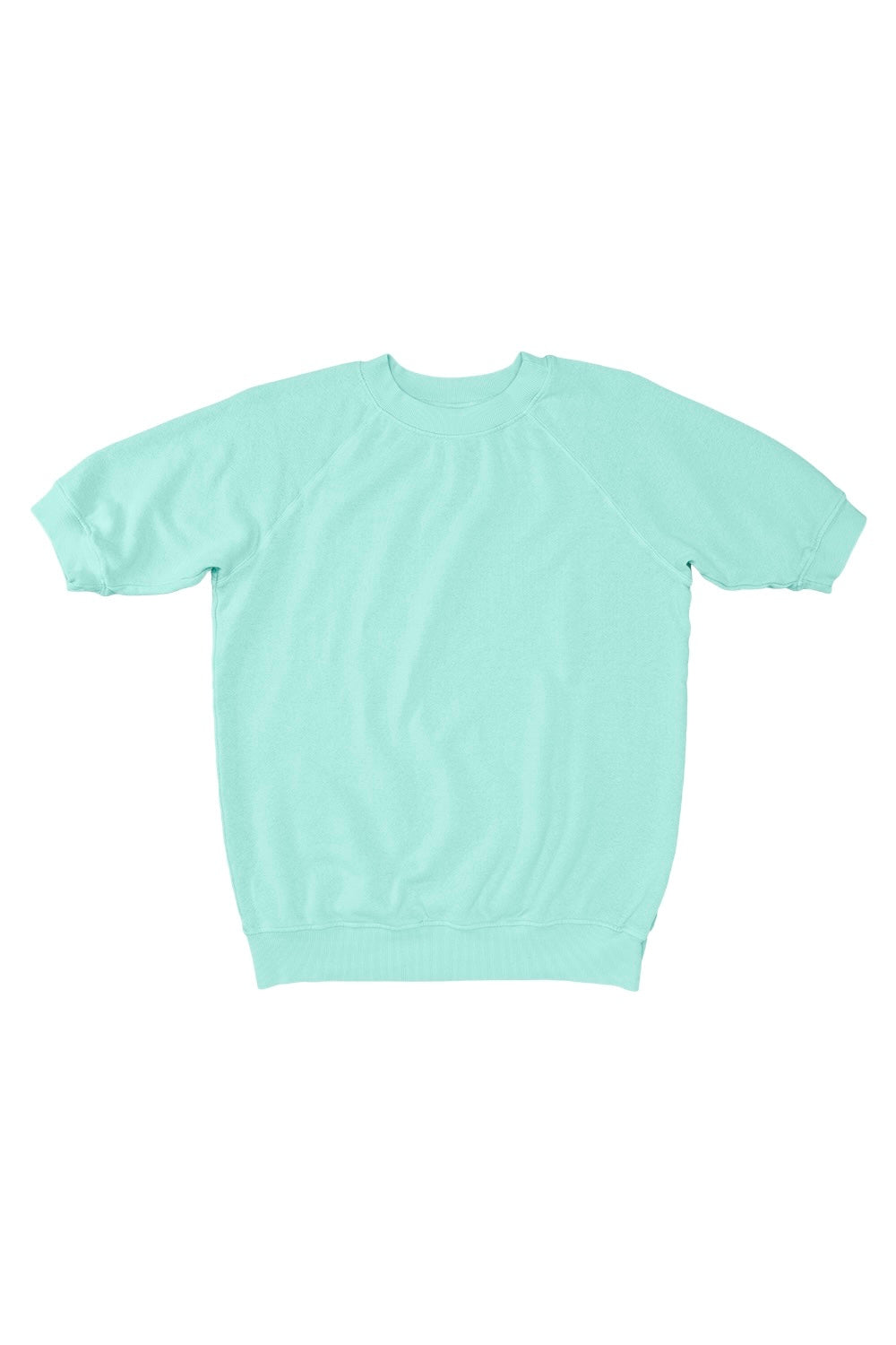 Short Sleeve Raglan Fleece Sweatshirt