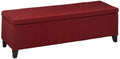 Fabric Storage Ottoman Bench B205